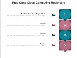 Pros cons cloud computing healthcare ppt powerpoint presentation outline template cpb