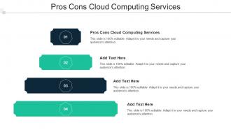 Pros Cons Cloud Computing Services Ppt Powerpoint Presentation Portfolio Cpb