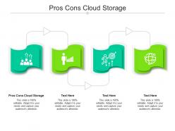 Pros cons cloud storage ppt powerpoint presentation file styles cpb