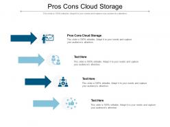 Pros cons cloud storage ppt powerpoint presentation outline guidelines cpb