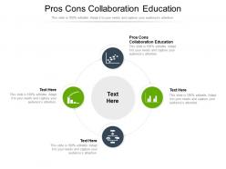 Pros cons collaboration education ppt powerpoint presentation styles design ideas cpb