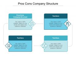 Pros cons company structure ppt powerpoint presentation icon format cpb