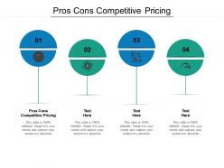 Pros cons competitive pricing ppt powerpoint presentation visual aids styles cpb