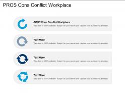 Pros cons conflict workplace ppt powerpoint presentation gallery design templates cpb
