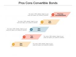Pros cons convertible bonds ppt powerpoint presentation layouts ideas cpb