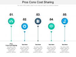 Pros cons cost sharing ppt powerpoint presentation infographic template maker cpb