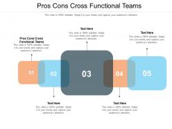 Pros cons cross functional teams ppt powerpoint presentation slides icon cpb