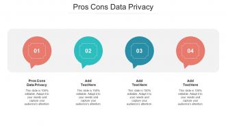 Pros Cons Data Privacy Ppt Powerpoint Presentation Slides Visual Aids Cpb
