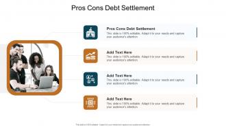 Pros Cons Debt Settlement In Powerpoint And Google Slides Cpb