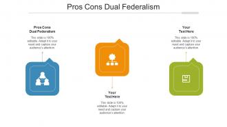 Pros Cons Dual Federalism Ppt Powerpoint Presentation File Model Cpb