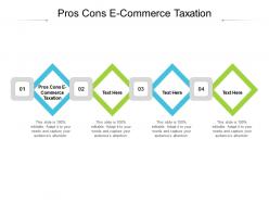 Pros cons e commerce taxation ppt powerpoint presentation icon microsoft cpb