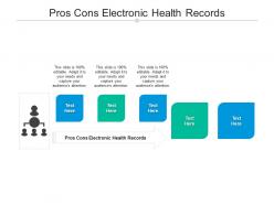Pros cons electronic health records ppt powerpoint presentation slides styles cpb