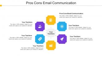 Pros Cons Email Communication Ppt Powerpoint Presentation Pictures Designs Cpb