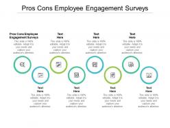 Pros cons employee engagement surveys ppt powerpoint presentation pictures background cpb