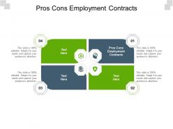 Pros cons employment contracts ppt powerpoint presentation styles inspiration cpb