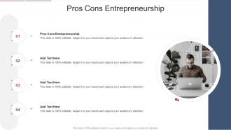 Pros Cons Entrepreneurship In Powerpoint And Google Slides Cpb