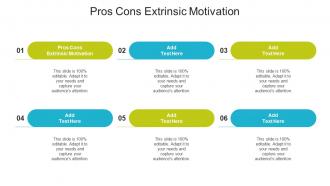 Pros Cons Extrinsic Motivation In Powerpoint And Google Slides Cpb
