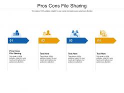 Pros cons file sharing ppt powerpoint presentation outline vector cpb