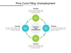 Pros cons filing unemployment ppt powerpoint presentation inspiration good cpb