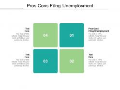 Pros cons filing unemployment ppt powerpoint presentation layouts examples cpb