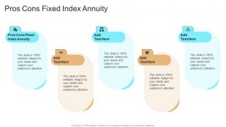 Pros Cons Fixed Index Annuity In Powerpoint And Google Slides Cpb