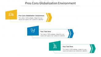 Pros Cons Globalization Environment Ppt Powerpoint Presentation Gallery Cpb