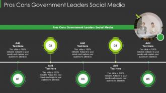 Pros Cons Government Leaders Social Media In Powerpoint And Google Slides Cpb