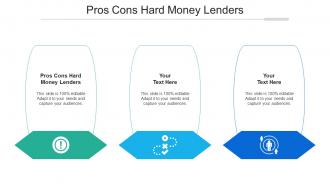 Pros Cons Hard Money Lenders Ppt Powerpoint Presentation File Slides Cpb