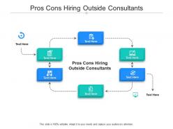 Pros cons hiring outside consultants ppt powerpoint presentation slides clipart cpb