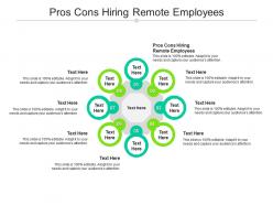 Pros cons hiring remote employees ppt powerpoint presentation infographic template master slide cpb