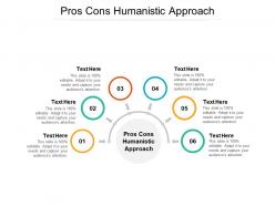 Pros cons humanistic approach ppt powerpoint presentation infographics file formats cpb