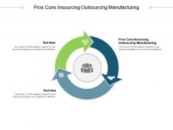 Pros cons insourcing outsourcing manufacturing ppt powerpoint presentation gallery slides cpb