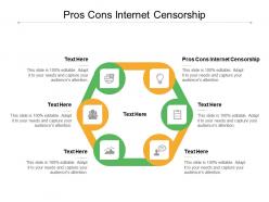Pros cons internet censorship ppt powerpoint presentation pictures topics cpb