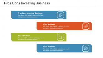 Pros Cons Investing Business Ppt Powerpoint Presentation Summary Styles Cpb