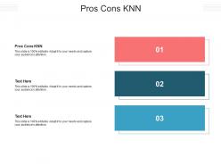 Pros cons knn ppt powerpoint presentation icon examples cpb