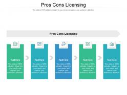 Pros cons licensing ppt powerpoint presentation gallery skills cpb