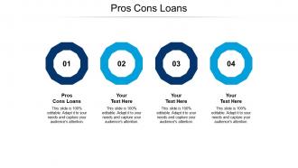 Pros cons loans ppt powerpoint presentation layouts picture cpb