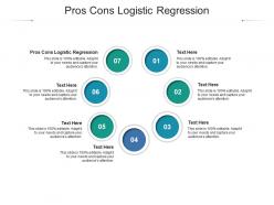 Pros cons logistic regression ppt powerpoint presentation file graphics tutorials cpb