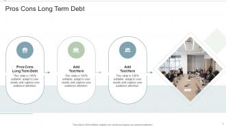 Pros Cons Long Term Debt In Powerpoint And Google Slides Cpb