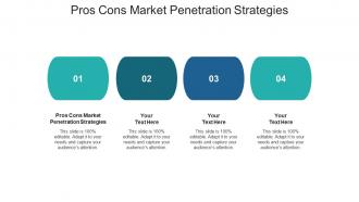 Pros cons market penetration strategies ppt powerpoint presentation styles themes cpb