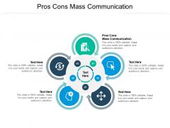 Pros cons mass communication ppt powerpoint presentation professional background cpb