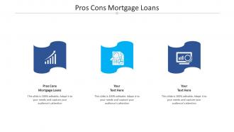 Pros cons mortgage loans ppt powerpoint presentation styles skills cpb