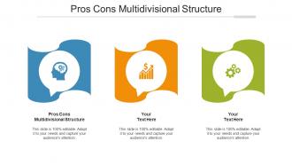 Pros Cons Multidivisional Structure Ppt Powerpoint Presentation Portfolio Background Cpb