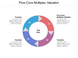 Pros cons multiples valuation ppt powerpoint presentation icon background cpb