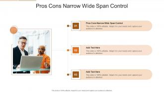 Pros Cons Narrow Wide Span Control In Powerpoint And Google Slides Cpb