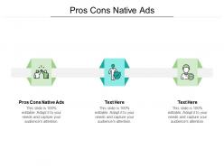 Pros cons native ads ppt powerpoint presentation summary portfolio cpb