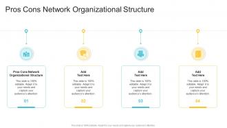Pros Cons Network Organizational Structure In Powerpoint And Google Slides Cpb