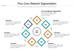 Pros cons network segmentation ppt powerpoint presentation visual aids summary cpb