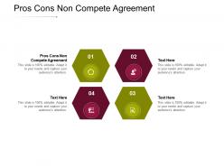 Pros cons non compete agreement ppt powerpoint presentation ideas files cpb