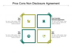 Pros cons non disclosure agreement ppt powerpoint presentation layouts images cpb